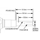 24 014 345-S CRANKSHAFT, NON-THRUST STYLE