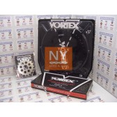 SPROCKET/CHAIN KIT STL/STL 18/43T SIL RX3 530-118L BLK