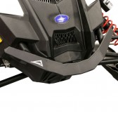 BUMPER FRONT POL AXYS BK WITH SUPPORT